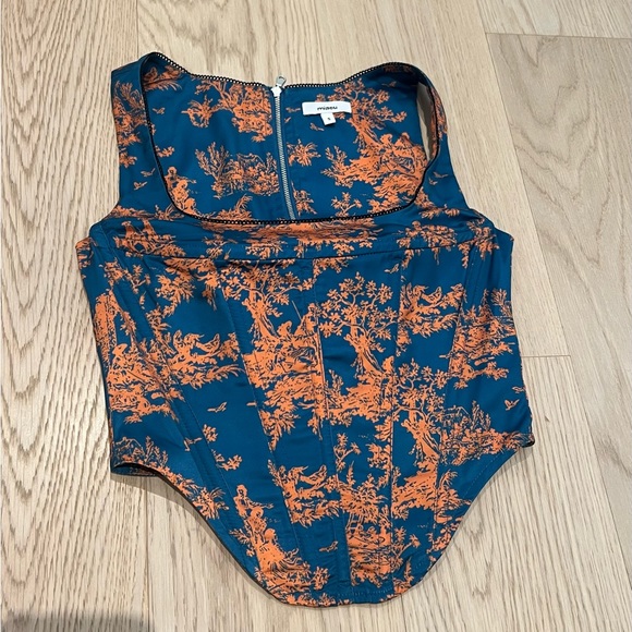 Miaou Campbell corset top marmalade toile Small - Picture 2 of 2